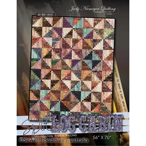 Split Log Cabin Quilt Pattern by Judy Niemeyer
