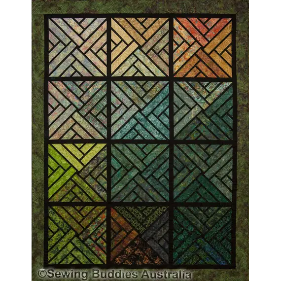 Fractured Paint Box Quilt Pattern by Judy Niemeyer