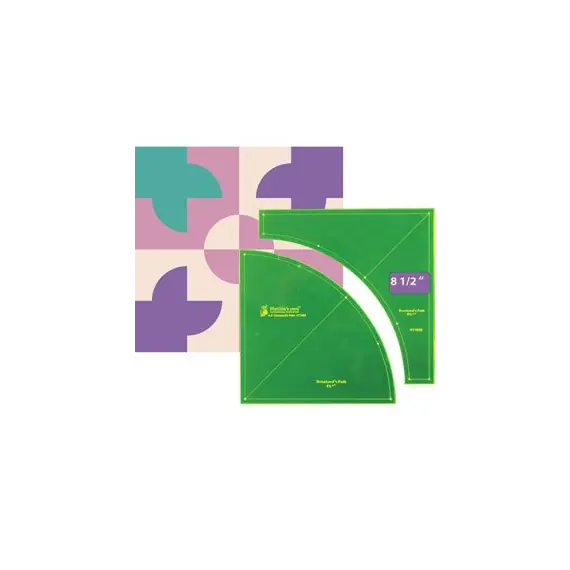 Drunkards Path 8.5 inch Patchwork Template Set