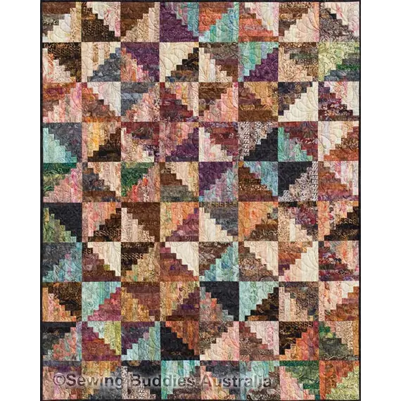 Split Log Cabin Quilt Pattern by Judy Niemeyer