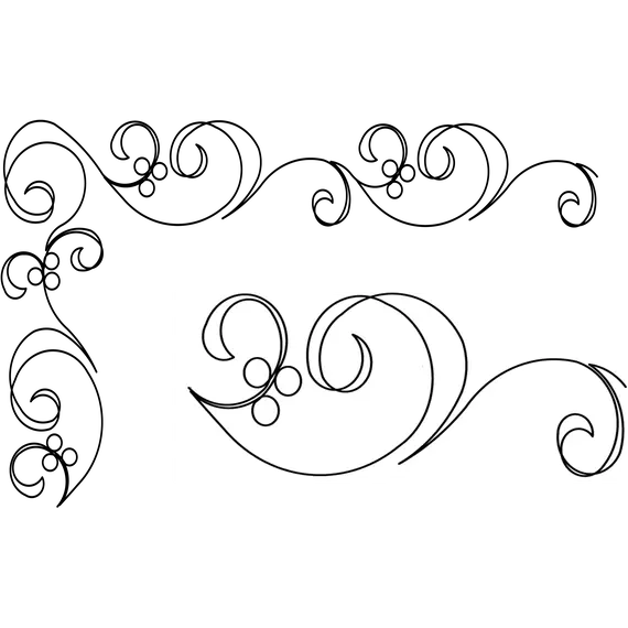 Along the Way Swirl Border #60000