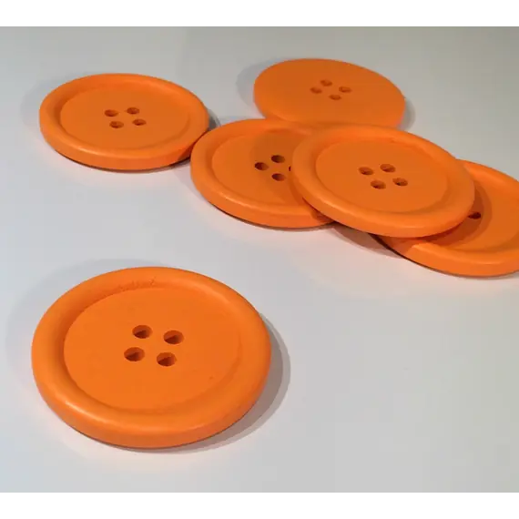 Orange Painted 40 mm x 3 Buttons
