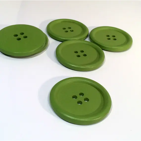 Green Painted 40 mm x 3 Buttons