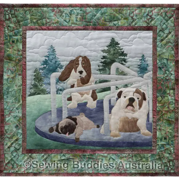 Doggone Dizzy Pattern 5 of Dog Park by McKenna Ryan