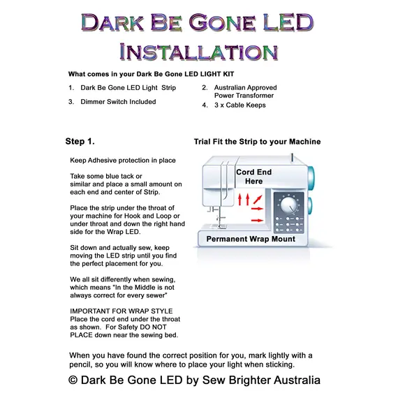 Dark Be Gone Led Light Strip Only
