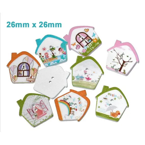 House Buttons x 5