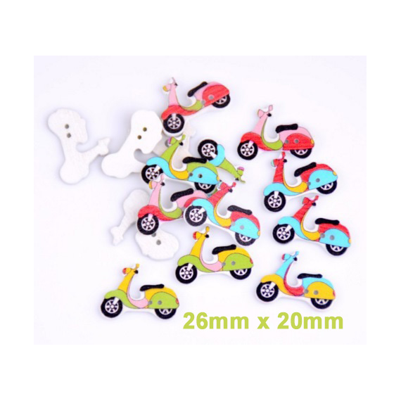 Scooter Buttons x 6