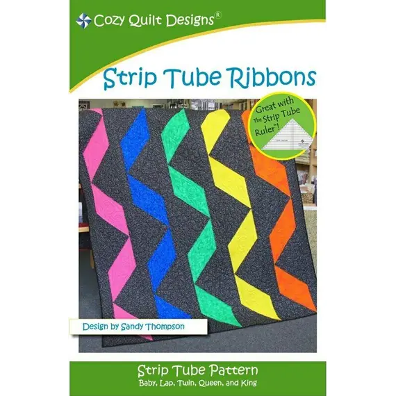 Strip Tube Ribbons Pattern by Cozy Quilt Designs