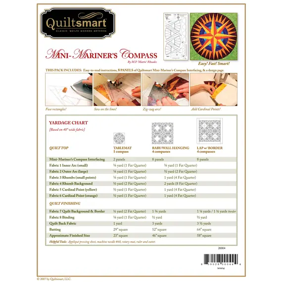Mini Mariner's Compass Classic Pack - by Quiltsmart