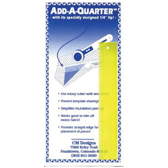 Add A Quarter Ruler 6"