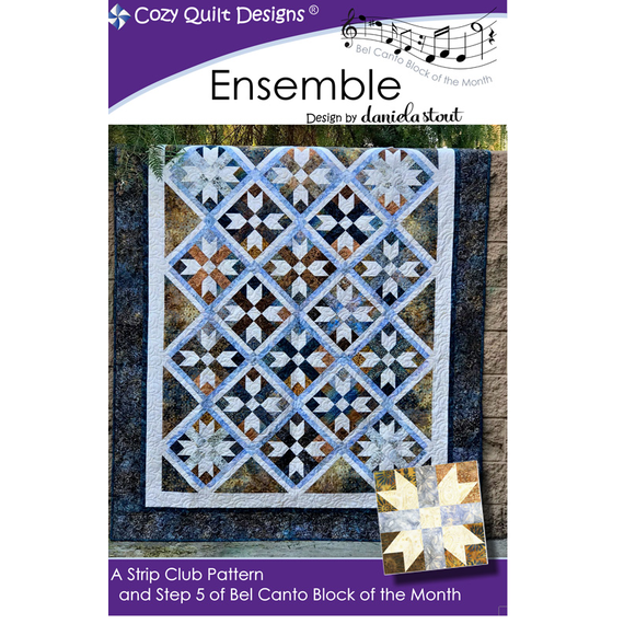 Crescendo Pattern (Bel Canto Block 3) by Cozy Quilt Designs