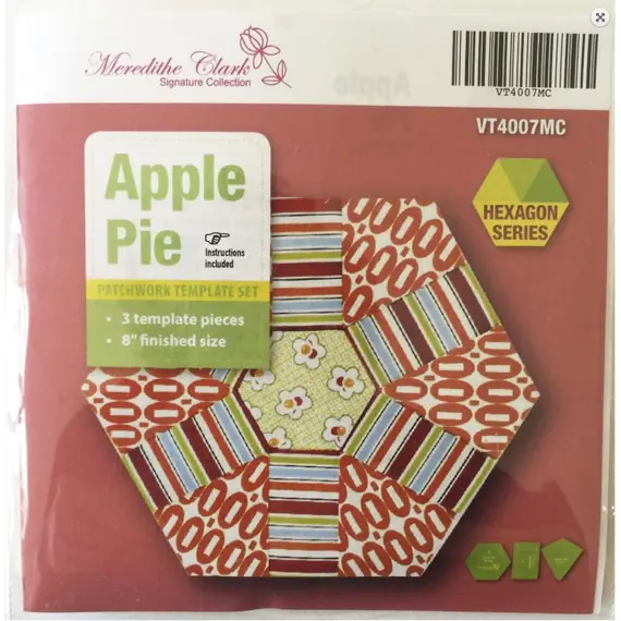 Apple Pie Patchwork Template Set - Playing with Hexagons