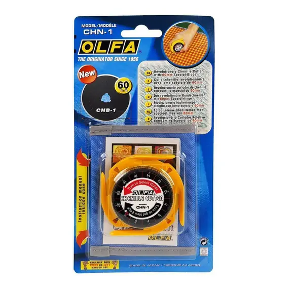 Olfa Chenille (slash) Cutter 60 mm Cuts multiple Layers