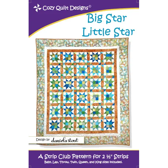 Big Star Little Star Pattern by Cozy Quilt Designs