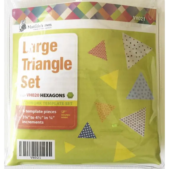 Triangle 60 Degree Large Patchwork Template Matilda's Own