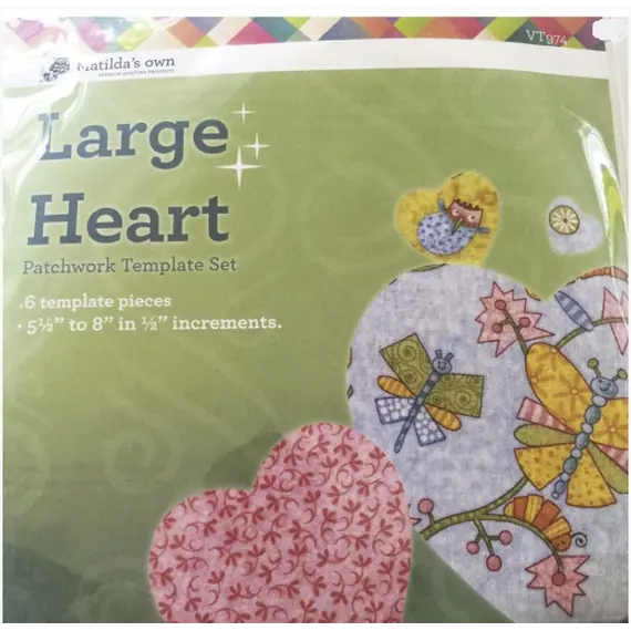 Heart Set Large Patchwork Template