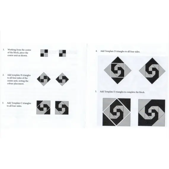 Indiana (Snail Trial) Patchwork Template Set Matilda's Own