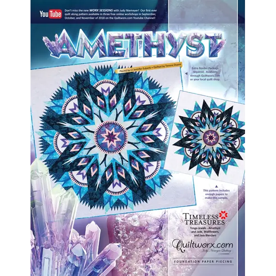 Amethyst Quilt Pattern by Judy Niemeyer - See Video