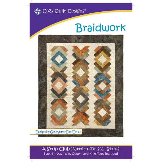 Braidwork Pattern by Cozy Quilt Designs - See Video