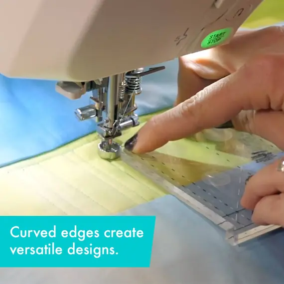 Shorty Creative Grids Non-Slip Free Motion Quilting Tool / Ruler SEE VIDEO