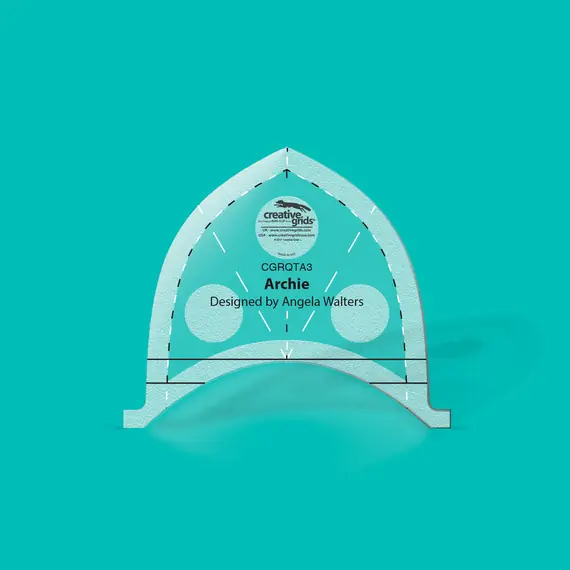 Archie Creative Grids Non-Slip Free Motion Quilting Tool / Ruler SEE VIDEO