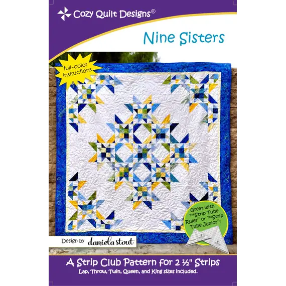 Nine Sisters Pattern by Cozy Quilt Designs SEE VIDEO