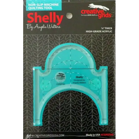 Shelly Creative Grids Non-Slip Free Motion Quilting Tool / Ruler SEE VIDEO
