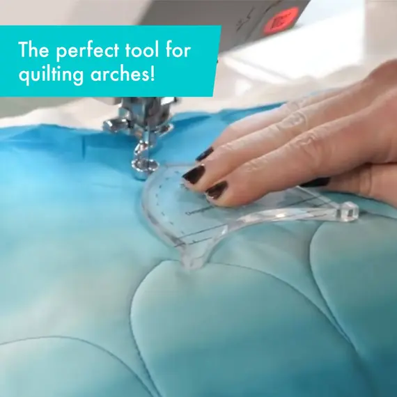 Archie Creative Grids Non-Slip Free Motion Quilting Tool / Ruler SEE VIDEO