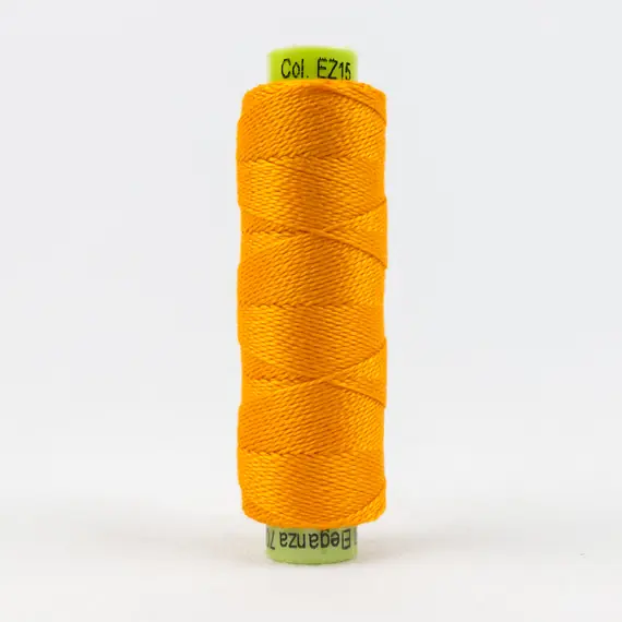 Orange Crush Perle Eleganza 100% Egyptian Cotton Sue Spargo by Wonderfil 3wt 5wt and 8wt