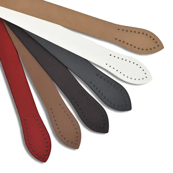 Leather Bag Handle Flat Simple Strap 60 cms Multiple Colours available