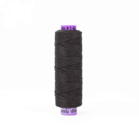 Black Tie Perle Eleganza 100% Egyptian Cotton Sue Spargo by Wonderfil 3wt 5wt and 8 wt