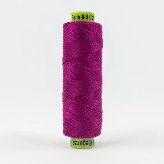Fuchsia Fever Perle Eleganza 100% Egyptian Cotton Sue Spargo by Wonderfil 3wt 5wt and 8wt