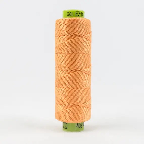 Peach Puff Perle Eleganza 100% Egyptian Cotton Sue Spargo by Wonderfil 3wt 5wt and 8wt