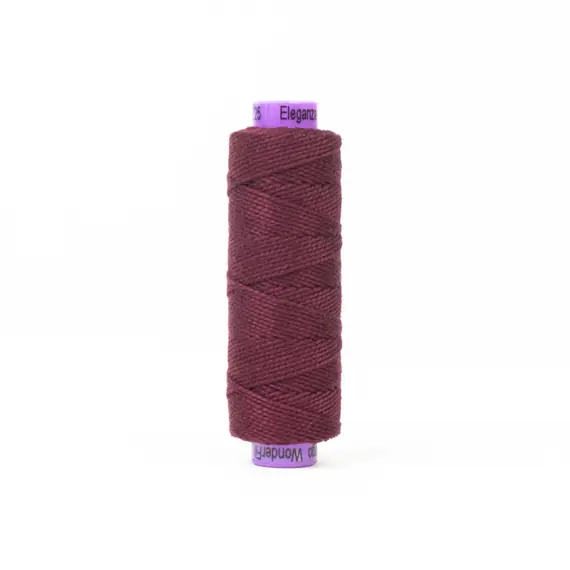 Signature Wine Perle Eleganza 100% Egyptian Cotton Sue Spargo by Wonderfil 3wt 5wt and 8wt