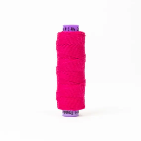 Lets Pink Perle Eleganza 100% Egyptian Cotton Sue Spargo by Wonderfil 3wt 5wt and 8wt