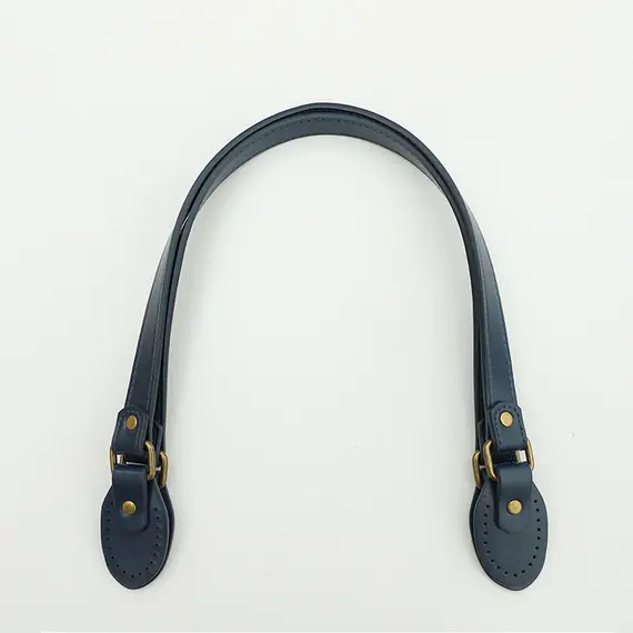 PU Leather Flat Strap 62 cms - Navy