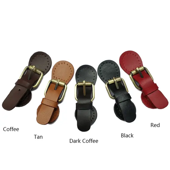 Genuine Leather 2 Piece Magnetic Bag Clasp Multiple Colours Available