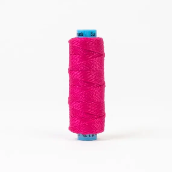 Lets Pink Perle Eleganza 100% Egyptian Cotton Sue Spargo by Wonderfil 3wt 5wt and 8wt