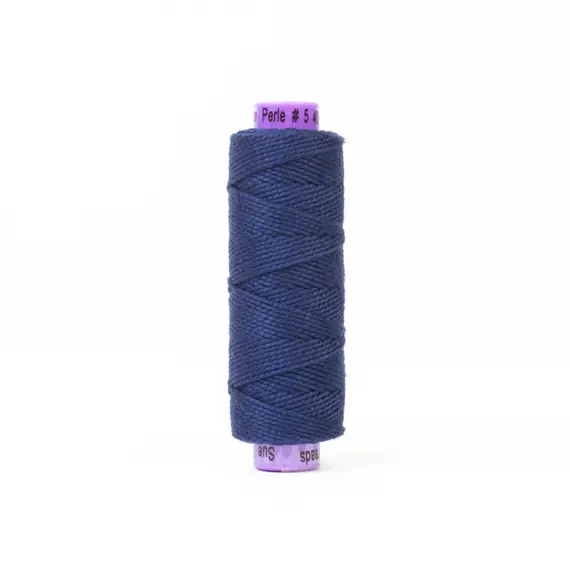 Indigo Perle Eleganza 100% Egyptian Cotton Sue Spargo by Wonderfil 3wt 5wt and 8wt
