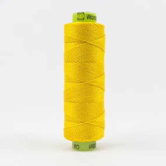 Lemon Curd Perle Eleganza 100% Egyptian Cotton Sue Spargo by Wonderfil 3wt 5wt and 8wt