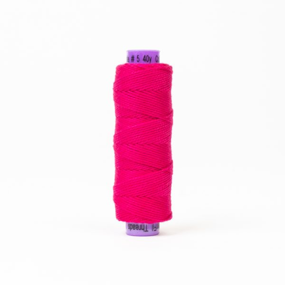 Lets Pink Perle Eleganza 100% Egyptian Cotton Sue Spargo by Wonderfil 3wt 5wt and 8wt