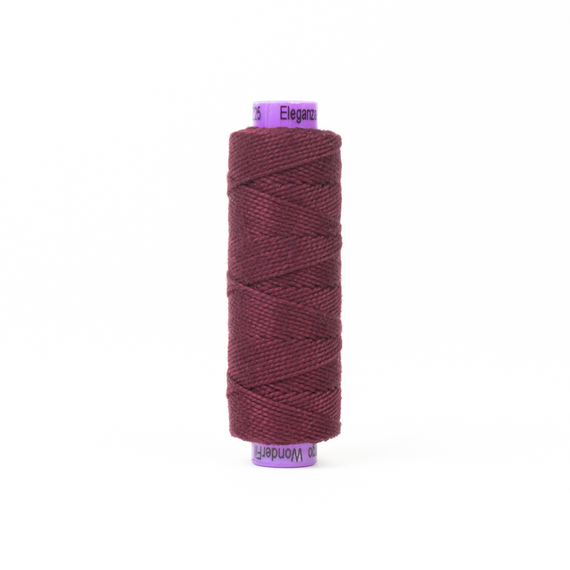 Signature Wine Perle Eleganza 100% Egyptian Cotton Sue Spargo by Wonderfil 3wt 5wt and 8wt