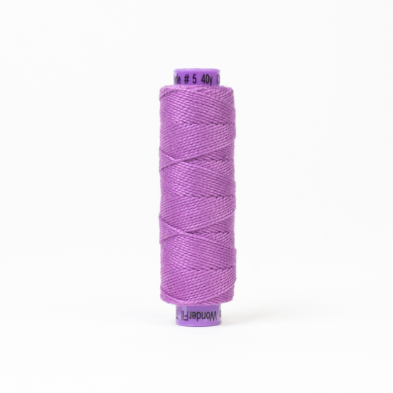 African Violet Perle Eleganza 100% Egyptian Cotton Sue Spargo by Wonderfil 3wt 5wt and 8wt
