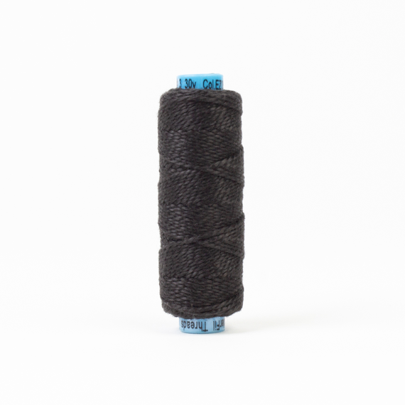 Black Tie Perle Eleganza 100% Egyptian Cotton Sue Spargo by Wonderfil 3wt 5wt and 8 wt