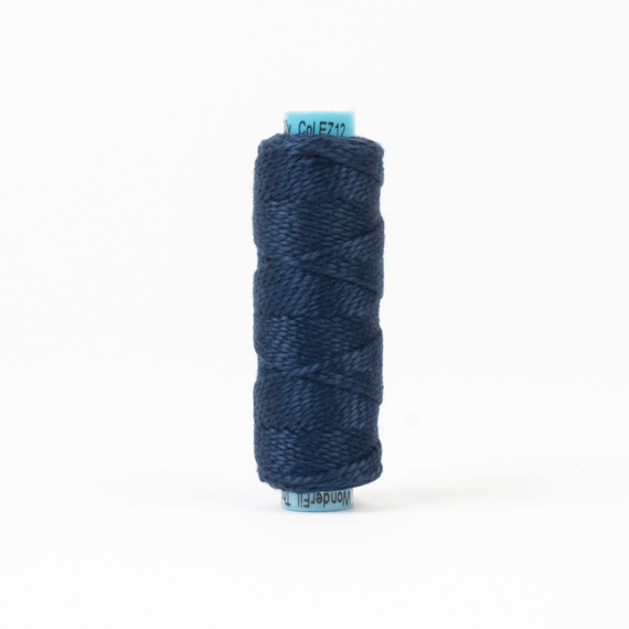 Indigo Perle Eleganza 100% Egyptian Cotton Sue Spargo by Wonderfil 3wt 5wt and 8wt