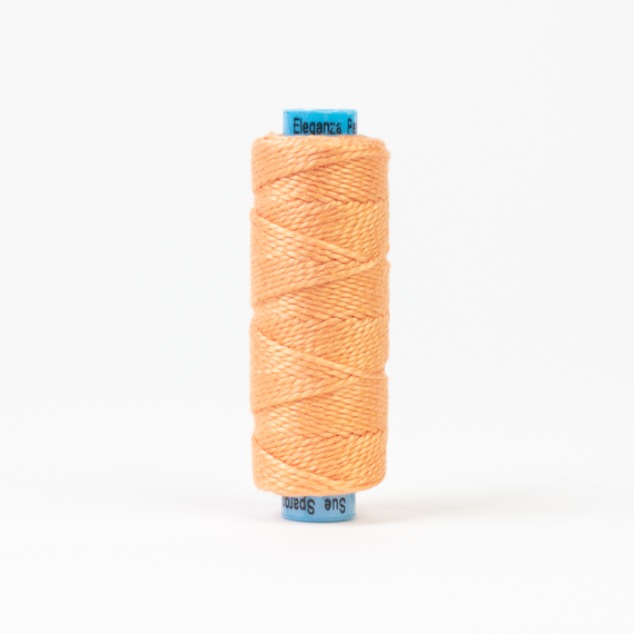 Peach Puff Perle Eleganza 100% Egyptian Cotton Sue Spargo by Wonderfil 3wt 5wt and 8wt