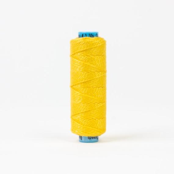 Lemon Curd Perle Eleganza 100% Egyptian Cotton Sue Spargo by Wonderfil 3wt 5wt and 8wt