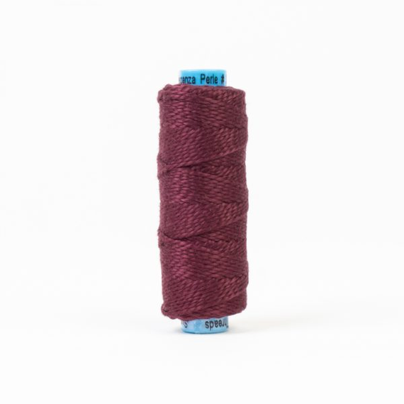 Signature Wine Perle Eleganza 100% Egyptian Cotton Sue Spargo by Wonderfil 3wt 5wt and 8wt