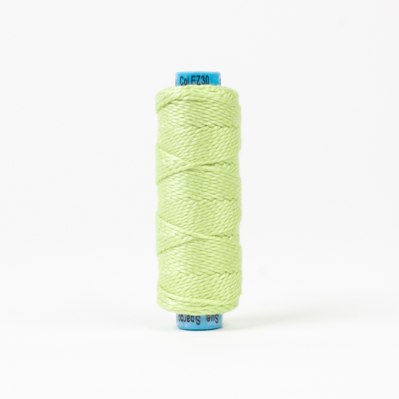 After Dinner Mint Perle Eleganza 100% Egyptian Cotton Sue Spargo by Wonderfil 3wt 5wt and 8wt