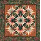 Arizona Cactus Quilt Pattern by Judy Niemeyer - Image of Christmas Colourway